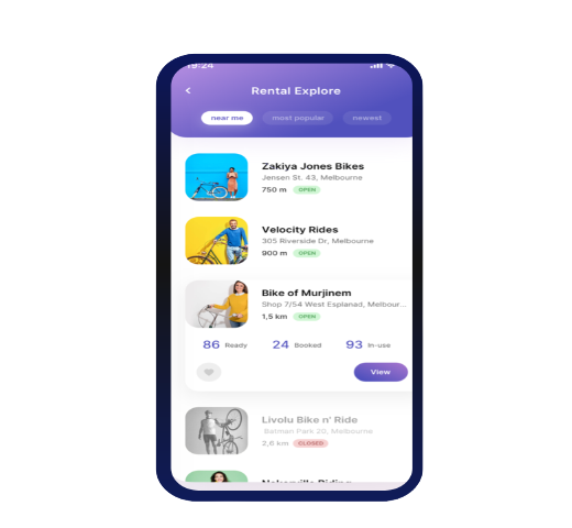 bike rental app