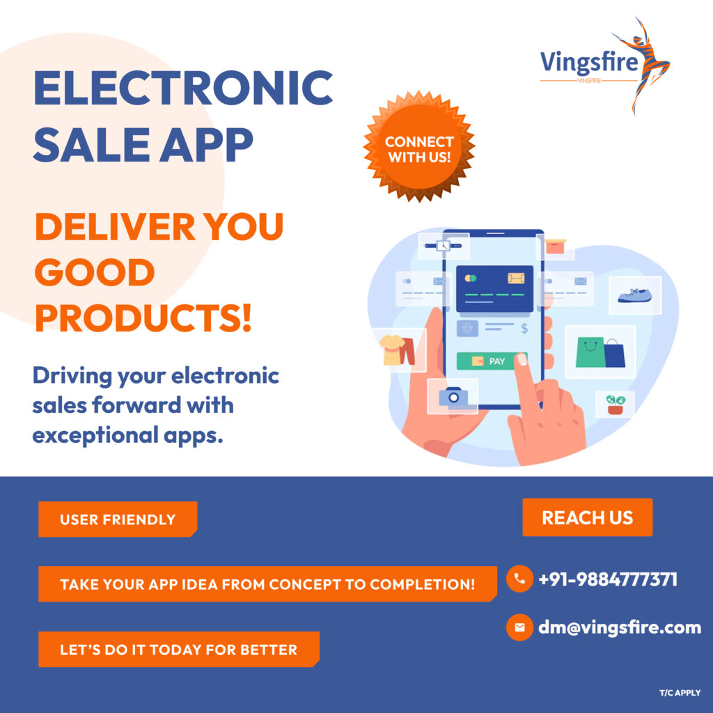 Electronic sale app