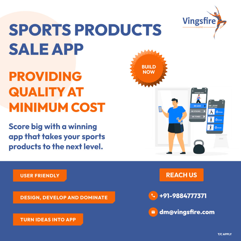 Sports products sale app