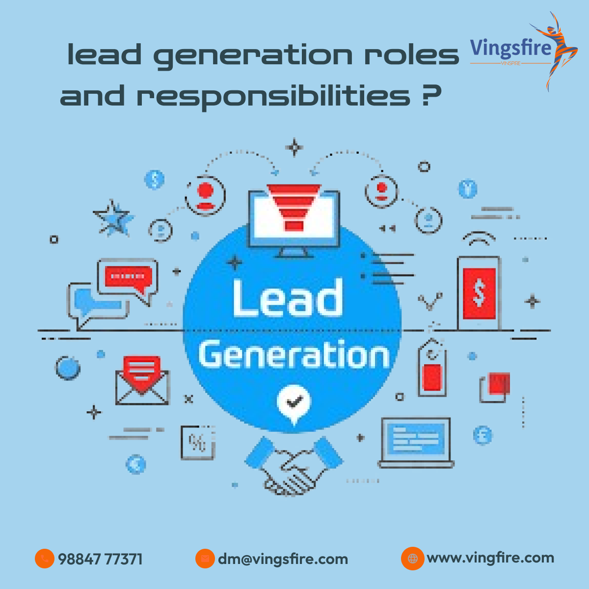 Lead Generation : roles and responsibilities, Needed skills & jobs